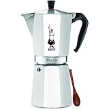 Original Bialetti 12-Espresso Cup Moka Express | Espresso Maker Machine and Zonoz Wooden Small Espresso Stirring Spoon Bundle