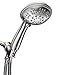 ShowerMaxx, Luxury Spa Series, 6 Spray Settings 4.5 inch Hand Held Shower Head, Extra Long Stainless Steel Hose, MAXX-imize Your Shower with Showerhead in Brushed Nickel Finish