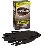 Bundle - Just for Men Control GX Grey Reducing Shampoo Plus Mess and Stain Free Latex Gloves (Smart Groom Shampoo Bundle)