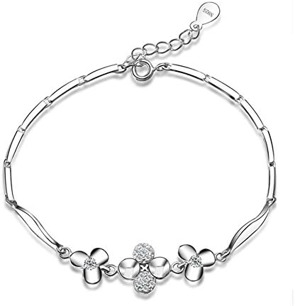 Melodyep Romantic Clover Butterfly Micro Pave Ladies Bracelet