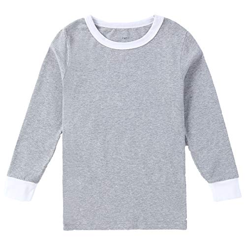 Matching Family Mom and Dad Clothes Boys Girls Organic Cotton Pajamas Gray Kids Sleepwear (Light Gray-Kid, 2T)