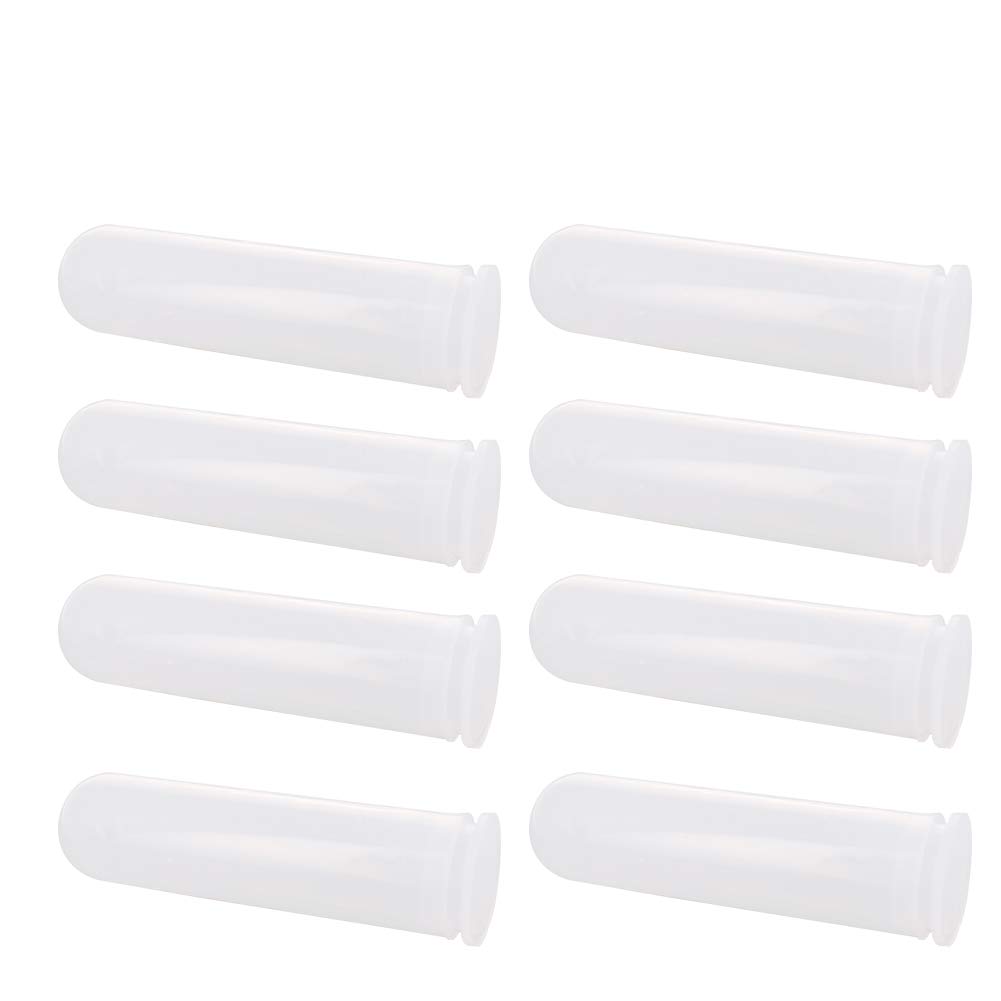 Othmro 50 Pcs 50ml Plastic Centrifuge Tubes with Snap Cap, Polypropylene Graduated Microcentrifuge Tube, Round Bottom, Clear, Storage Container for Beeds Yeast Specimen Sample Laboratory