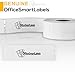 OfficeSmartLabels 1-1/8 x 3-1/2 inch Address Labels, Compatible with 30252 Labels (4 Rolls / 350 Labels Per Roll)