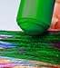 Green Hair Chalk - Edge Blendable Hair Color for All Type of Hair, Brown Hair, Dark Hair, Temporary Hair Color Wax Great for Christmas Gift, Birthday Gift, Party Favor Gift, Halloween Gifts