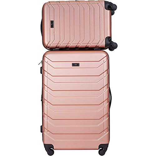 TPRC Expandable Spinner Hardside Luggage Set, Teal, 2Piece (28" and 20