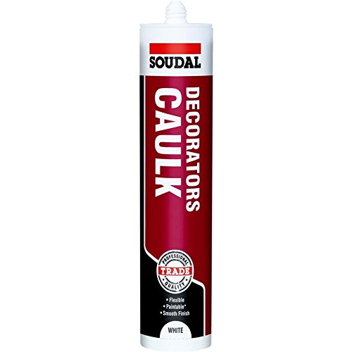 Decorators Caulk Soudal - 300 ml - Trade - White Pack of 6