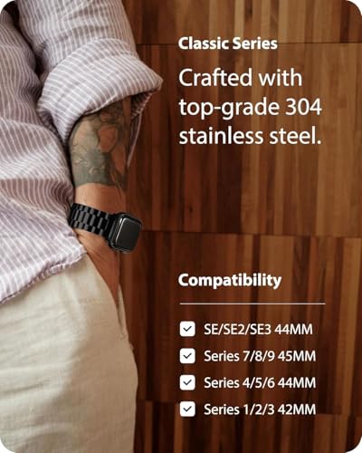 Fullmosa Correa Metálica Para Apple Watch 44mm 46mm 45mm 49mm 40mm 42mm | Pulsera Acero Inoxidable con Case Para iWatch Ultra3/2/1 SE3/2/1 Series 11/10/9/8/7/6/5/4/3/2/1