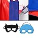 RioRand Kids Dress Up 4PCS Superhero Capes with Masks and Slap Bracelets for Girls Costumes Birthday Party Gifts