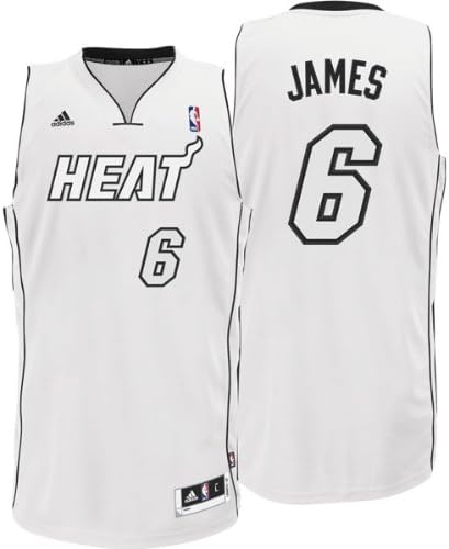 lebron white hot heat jersey