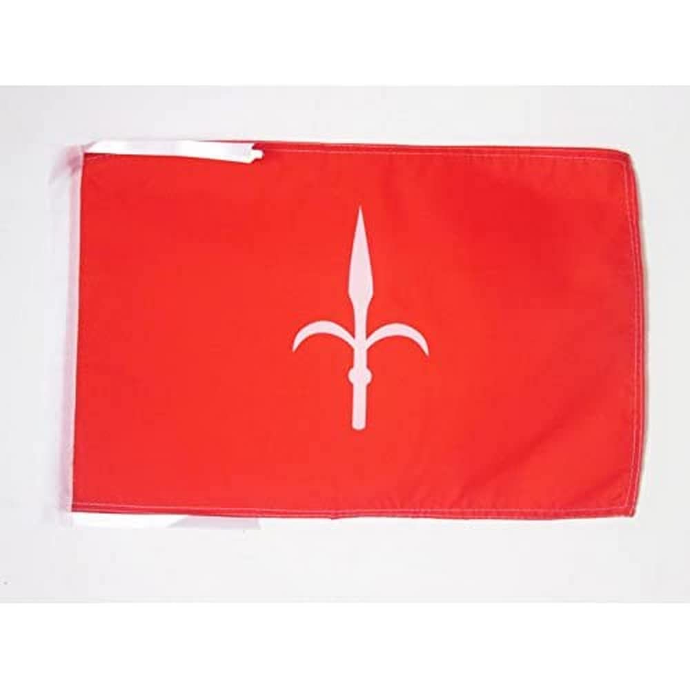 AZ FLAG - Free Territory of Trieste 1947-1954 Flag - 18'' x 12'' - 100% Polyester Territorio libero di Trieste Small Banner with Two Cords - Fade Resistant - Vivid Colors - 18x12 in - 45x30 Cm