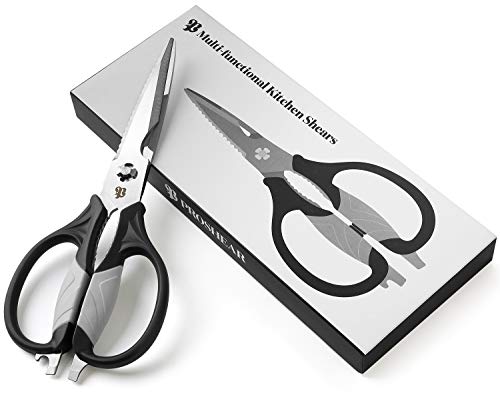 Kitchen Scissors Come-apart Kitchen Shears Heavy-duty Cooking Scissors Multipurpose for Cutting Chicken Meat Poultry Vegetables Herbs Turkey Spatchcock - Thumbnail 6