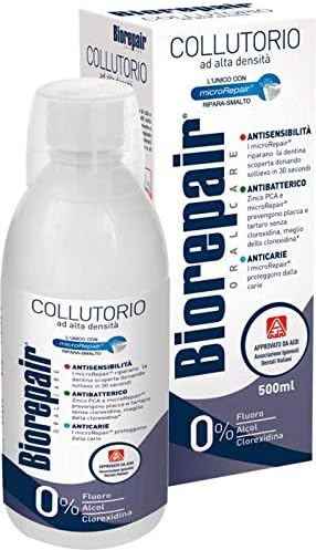 Biorepair Oral Care Mouthwash Antibacterial Formula High Density 500 ml, 500 ml (Pack of 1)