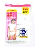 Hanes Women's 7 Pack No Ride Up Comfort Fit Cotton Hi-Cuts