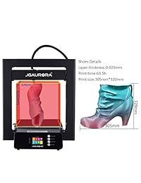 JGAURORA A5S Impresora 3D Colorido Pantalla Táctil Actualización Escritorio Impresora 3D 12.008 x 12.008 x 12.598 in