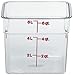 Cambro 6SFSCW135 CamSquare Polycarbonate Square Food Storage container, 6 Quart, 2-units