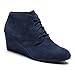 Vionic with Orthaheel Technology Women's Becca Wedge Bootie,Navy,US 9 M