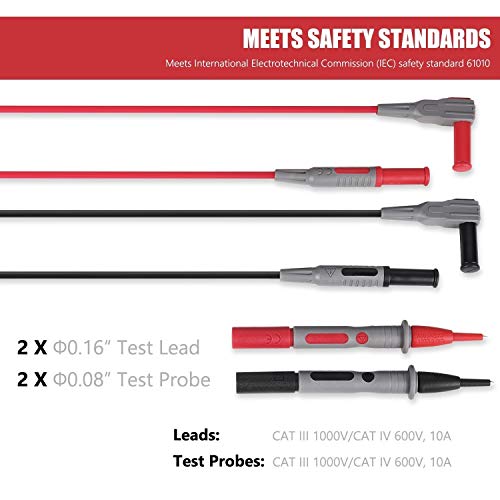 5 AstroAI+Digital+Multimeter+Leads+Bundle