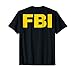 FBI Shirt Front & Back Print FBI Law Enforcement Clothing