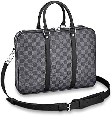 LLVS Macassar Canvas Porte-Documents Voyage PM Briefcase Laptop Bag Article: M52005