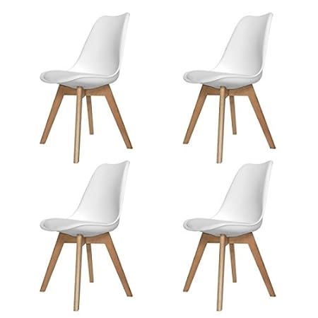 PACK SILLAS NEW TOWER WOOD BLANCA