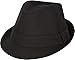 Sakkas F1218 Original Unisex Structured Wool Fedora Hat - Black - L/XL