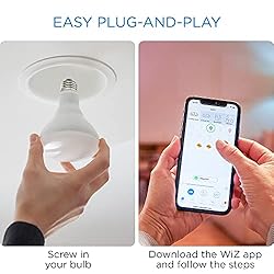 WiZ 65W BR30 Color LED Smart Bulb - Pack of 6