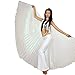 Pilot-Trade Women's Egyptian Egypt Belly Dance Costume Bifurcate ISIS Wings, Whtie, One Size