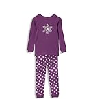 Leveret Girls Snowflake 2 Piece Pajama 100% Cotton (12M-5 Years)