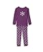 Leveret Girls Snowflake 2 Piece Pajama 100% Cotton (12M-5 Years)