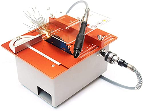 ZHJIUXING HO Mini TischkreissäG,Professional Kleine TischsäGer,FüR Holzschnitzerei Modell Handgemacht,10000rpm Zum…