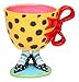Appletree 4-3/4-Inch Sugar High Social by Babs Ceramic Mug with red bow