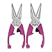 Kuhn Rikon Multi Use Shears Scissors With Box Cutter Set Of 2, Pink