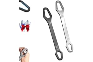 Universal Car Wrench, Double-Ended Wrench, Automotive Wrenches 8-24mm Self-Tightening, Car Self Adjusting Bolt Stripper 3000,