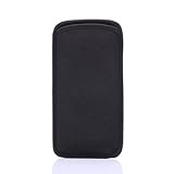 Jlyifan Universal Neoprene Shock Absorbing proof Pouch / Sleeve Case for Samsung Galaxy Note 5 / Galaxy S7 Edge / S6 Edge+ Plus / HUAWEI Nexus 6P / HUAWEI Mate 8 / LG G5 (Black)