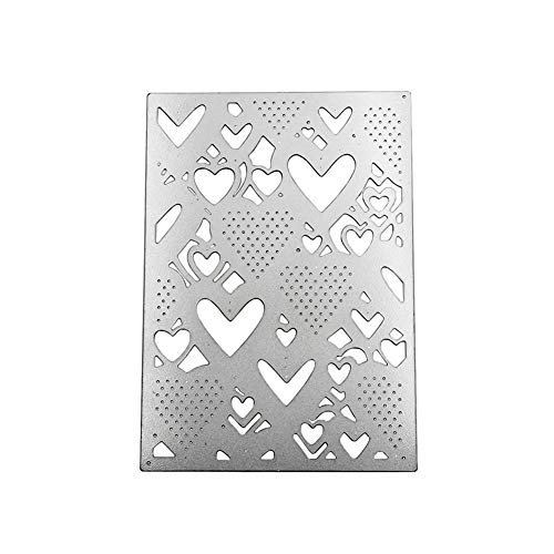IADUMO Metal Cutting Dies Heart Shape Cut Stencil for DIY Scrapbooking Photo Album Wedding Invitation Decorative Embossing Paper Dies Card Making Template - Thumbnail 3