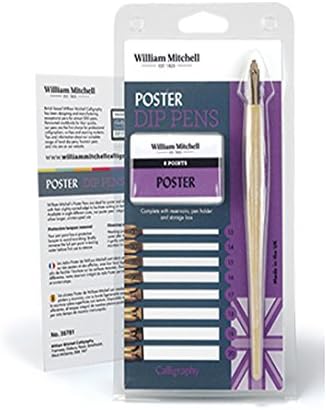 William Mitchell Calligraphy Poster Dip Pens Set
