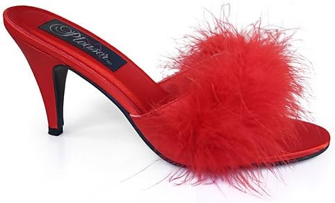AMOUR-03 Red Satin-Size 7