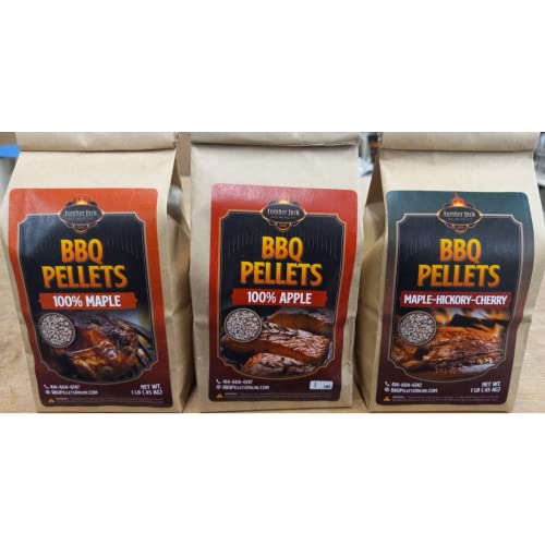 Lumber Jack BBQ 7 Varieties BBQ Pellet Pack 1 Pound Bags 100