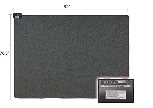 Woo Warmer Hot Carpet Under Rug Instant Radiant Floor Heater Electric Mat Electric Carpet Electric Heated Area Rug (720.2 watt Extra Thick Mat)