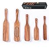 XKiss-Wooden-Spurtles-Set-5-Pcs-Cooking-Utensils-Natural-Set-for-Kitchen-Heat-Resistant-Nonstick-Wood-Cookware-with-Hanging-Hole-Slotted-Spatula-for-Stirring-Mixing-Serving XKiss Wooden Spurtles Set, 5 Pcs Cooking Utensils Natural Set for Kitchen, Heat Resistant Nonstick Wood Cookware with…