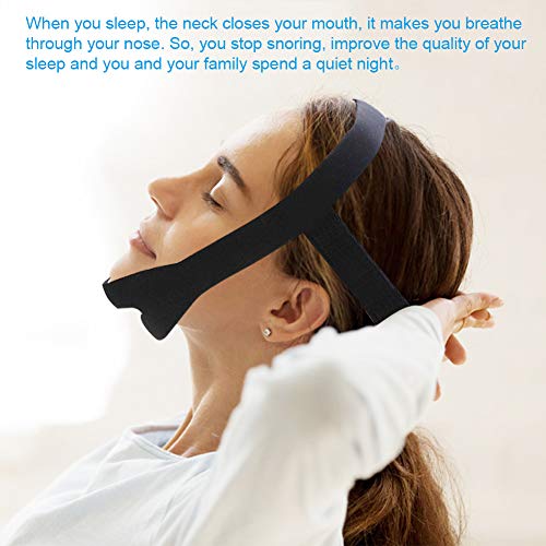 Anti Snoring Chin Strap for Men and Women,Anti Snore Device 2 Types Anti Snoring Snore Reducing Aid(With Hem)