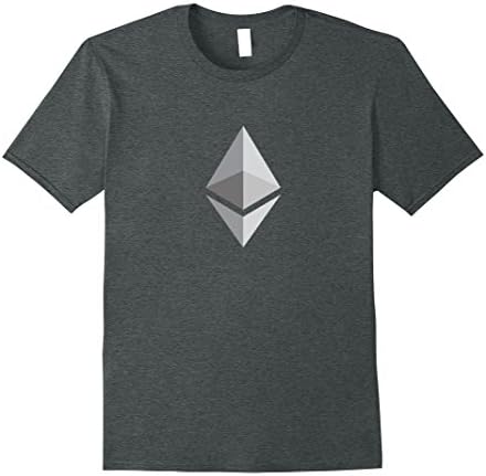 Mens Ethereum | Ether | ETH Logo Cryptocurrency Tshirt Medium Dark Heather