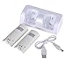 Insten Dual Charging Station with 2 Rechargeable Batteries & LED Light for Nintendo Wii / Wii U Remote Control, White Controller Charger Dock – (Original Wii Controllers Not Included) Retail Packagingthumb 4