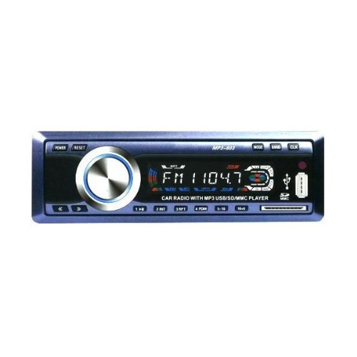 Radio de coche MP3 con pantalla digital LCD y entrada USB / SD
