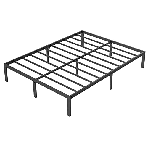 Mr IRONSTONE Queen Bed Frame, 14 Inch Platform Heavy Duty Steel Queen