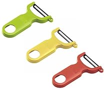 Kuhn Rikon 3-Set Original Swiss Peeler, Red/Green/Yellow