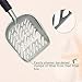 VIVAGLORY Cat Litter Scoop, Durable Metal Litter Scoop for Kitty, Sifter with Deep Shovel and Ergonomic Handle, Made of Heavy Duty Solid Aluminum, Jumbo Size, Navy Blue