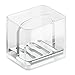 InterDesign Clarity Sponge & Scouring Pad Holder, Clear/Satin