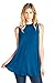 12 Ami Basic Solid Long Flowy Tank T-Shirt Tunic Teal L
