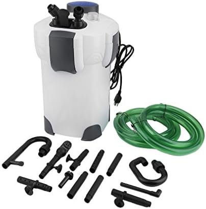 Banghotfire External Canister Aquarium Filter with UV Sterrilizer 525GPH for 200 Gallon Fish Tank